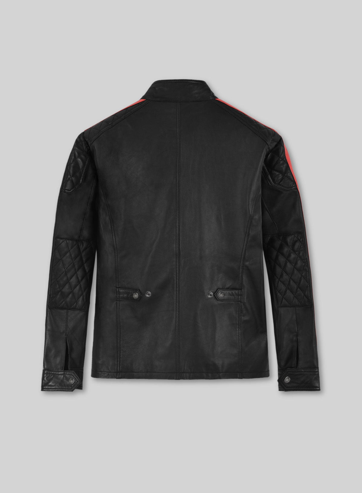Vin Diesel Black Leather Jacket – back view