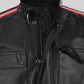 Vin Diesel Black Leather Jacket – close-up and worn views