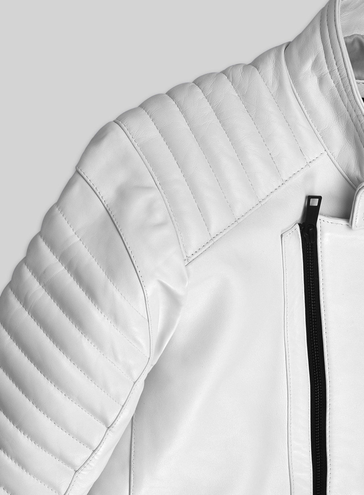 Vin Diesel xXx Premiere White Leather Jacket – full product view