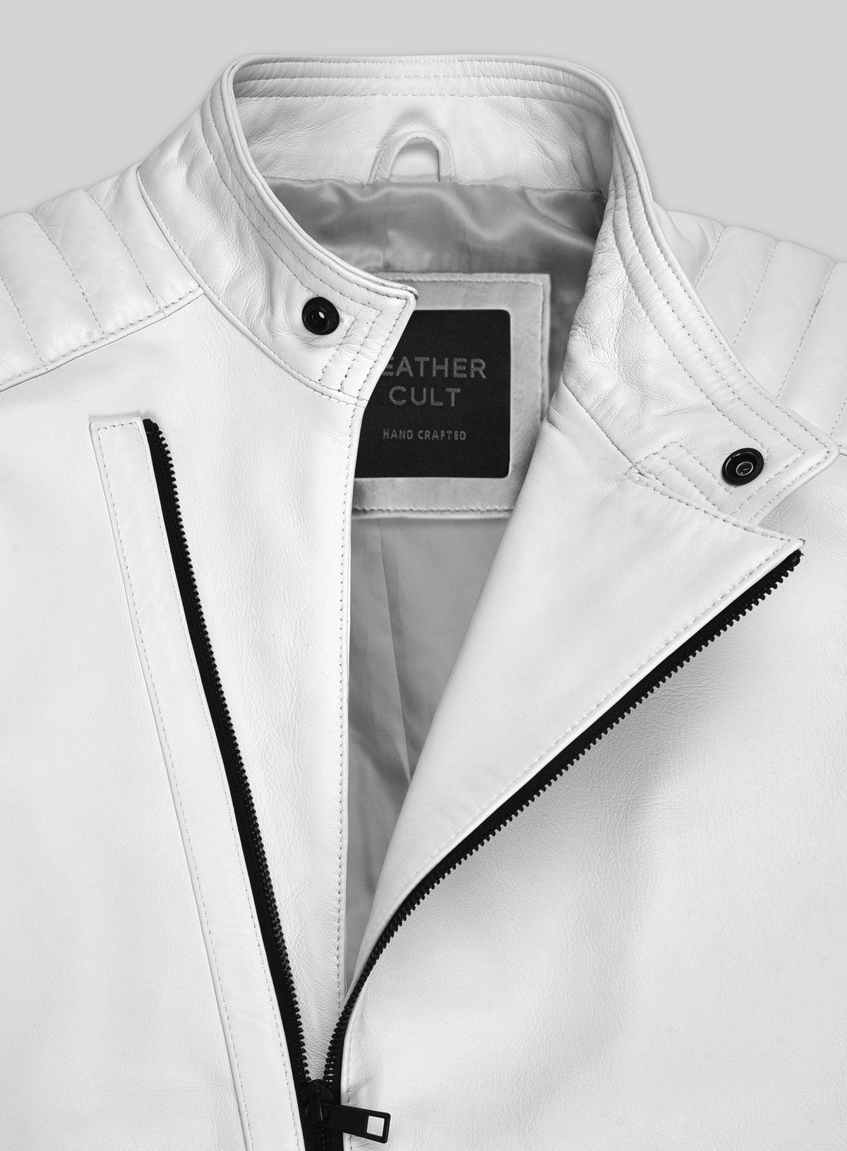 Vin Diesel xXx Premiere White Leather Jacket – full product view