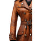 Vintage Leather Coat For Women