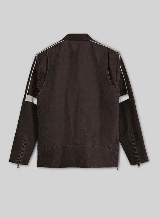 War Of The Worlds Black Leather Jacket – back view