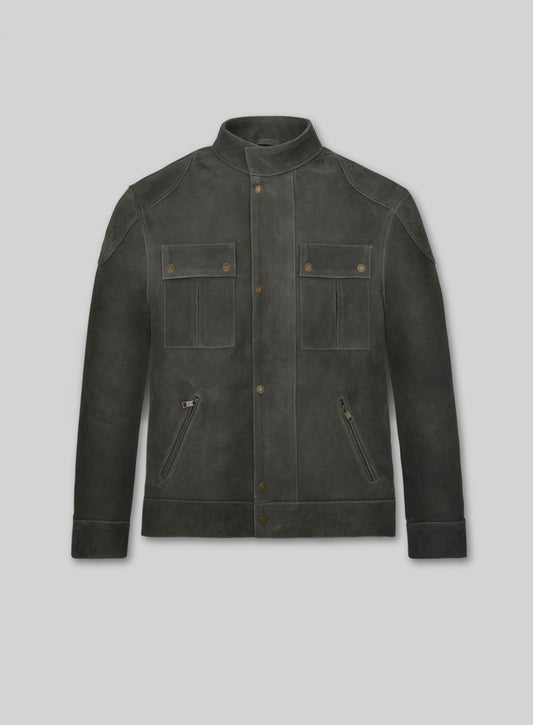 James McAvoy Wanted Black Leather Jacket – front view
