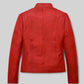 Whitney Houston Black Leather Jacket – back view