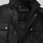 Will Smith I am Legend Black Leather Jacket – close-up and worn views