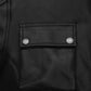 Will Smith I am Legend Black Leather Jacket – close-up and worn views