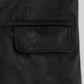 Will Smith Black Leather Blazer – close-up and worn views