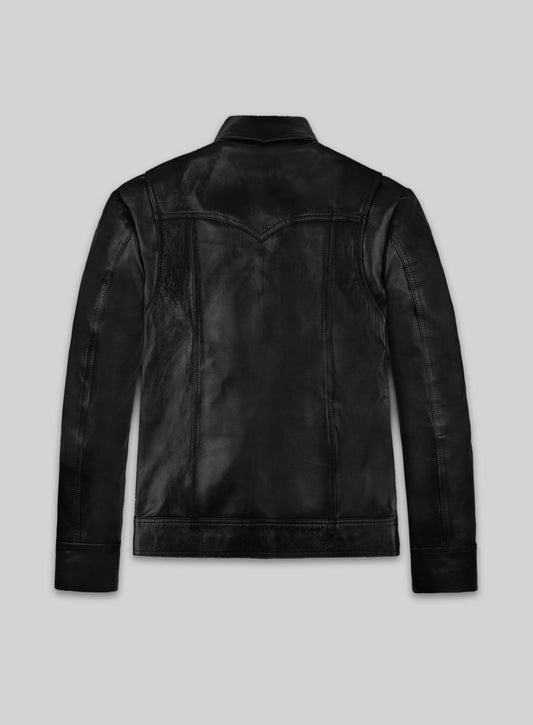 X-Men Days of Future Past Wolverine Black Leather Jacket – back view