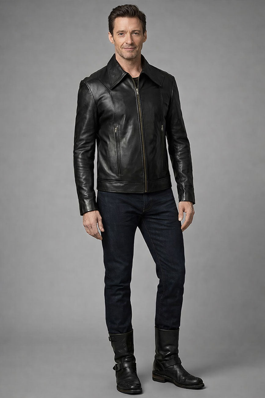 X Men Days of Future Past Black Leather Jacket view 6