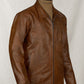 X-Men First Class Magneto Brown Leather Jacket – worn look