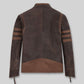 Wolverine X-Men Origins Brown Leather Jacket in vintage brown Napa leather, product view 2