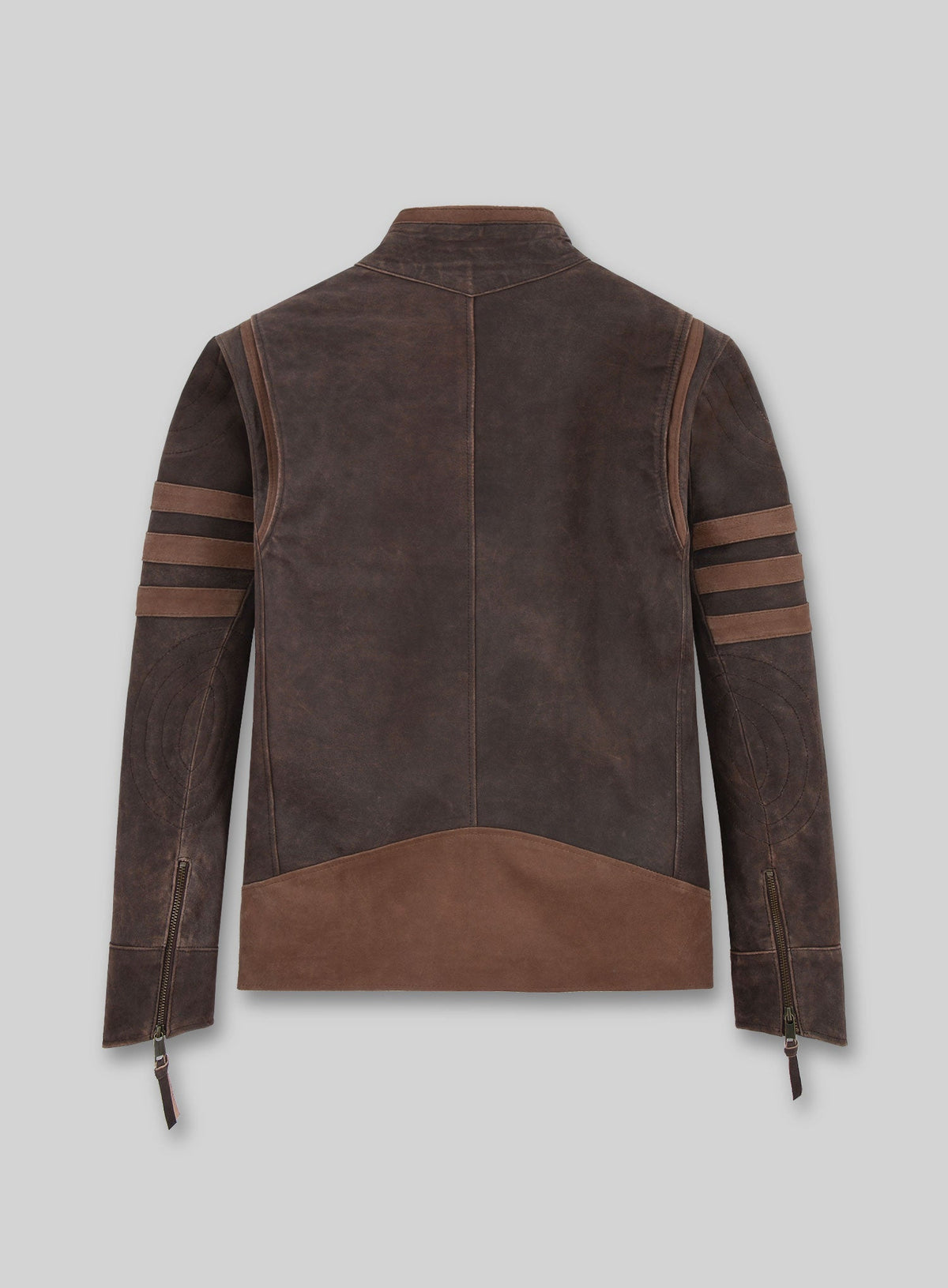 Wolverine X-Men Origins Brown Leather Jacket in vintage brown Napa leather, product view 2