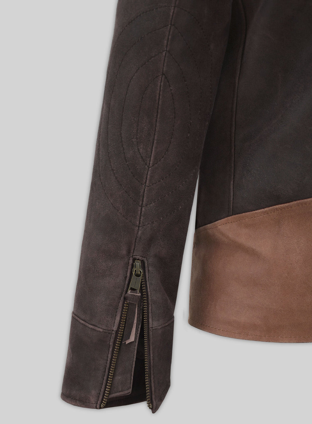 Wolverine X-Men Origins Brown Leather Jacket in vintage brown Napa leather, product view 4