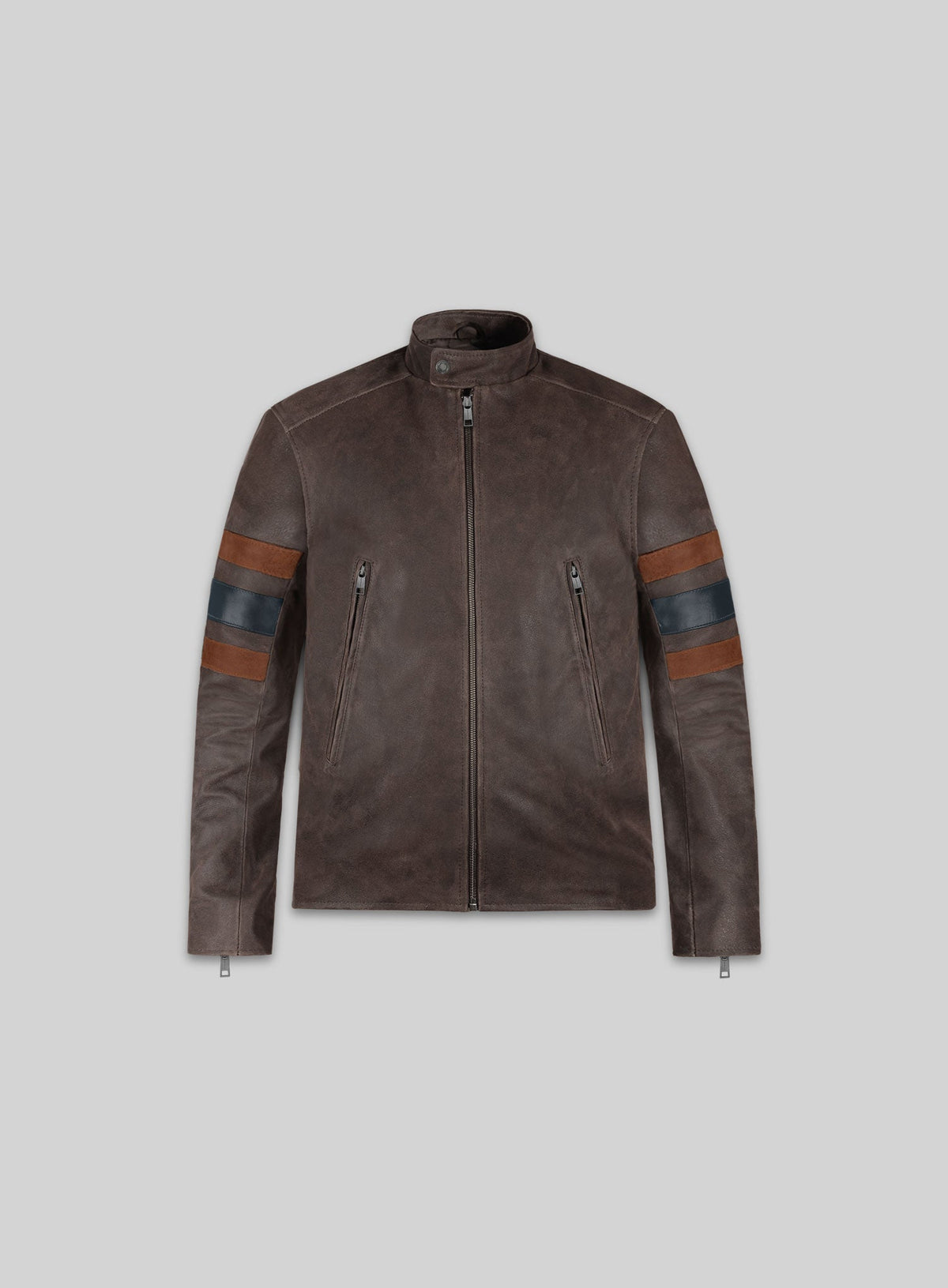 X-Men 3 Wolverine-inspired kids brown jacket, front view