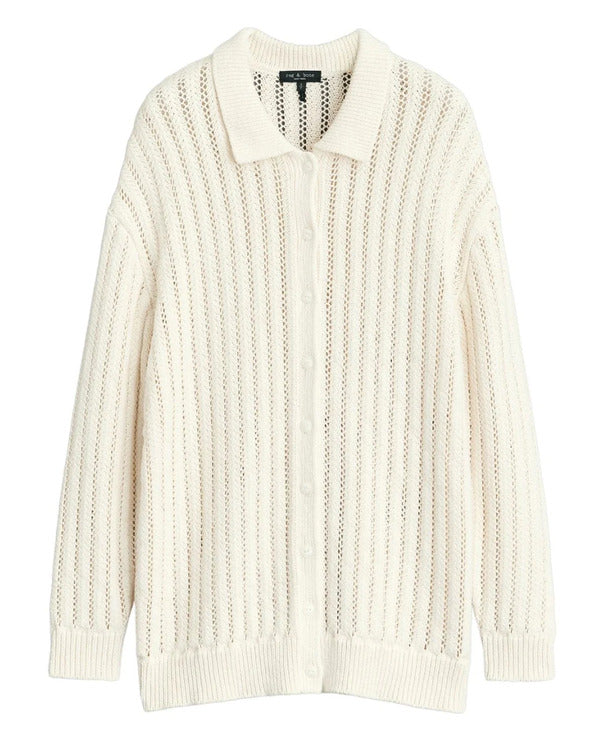 When The Phone Rings Chae Soo-Bin White Knit Cardigan
