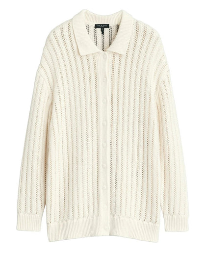 When The Phone Rings Chae Soo-Bin White Knit Cardigan