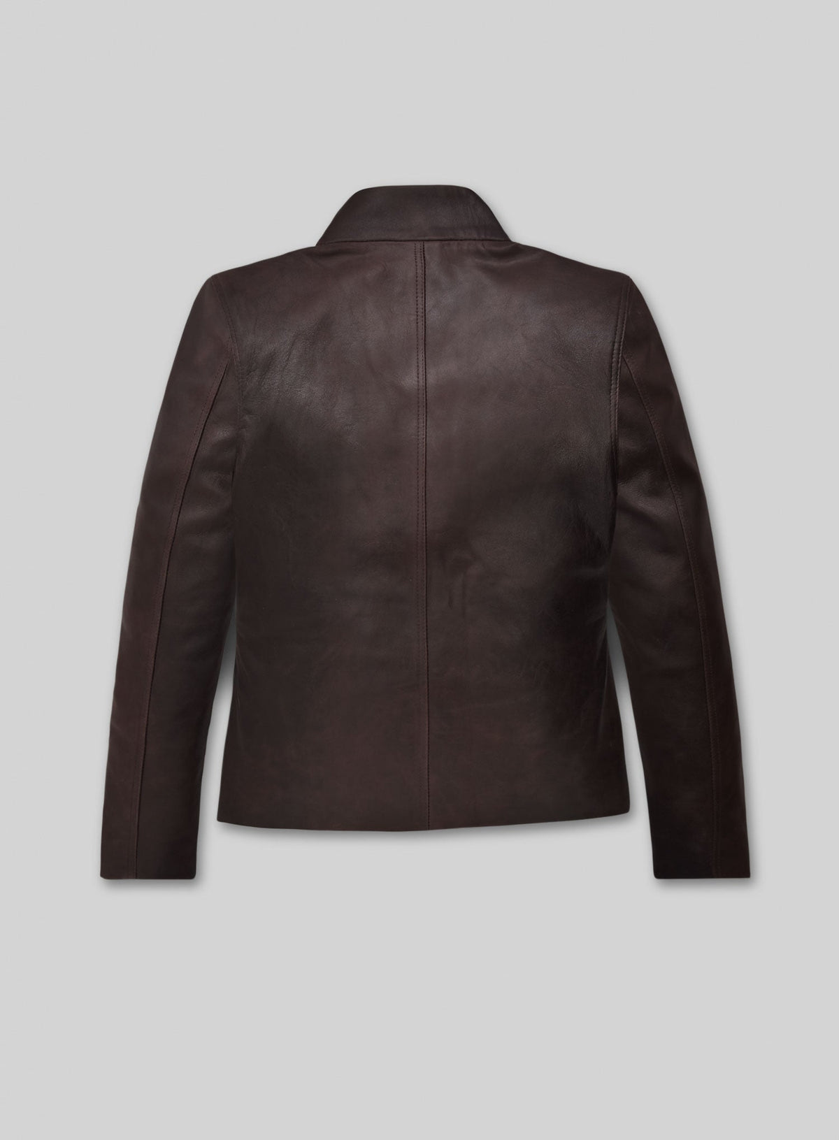 Yvonne Strahovski White Leather Jacket – back view