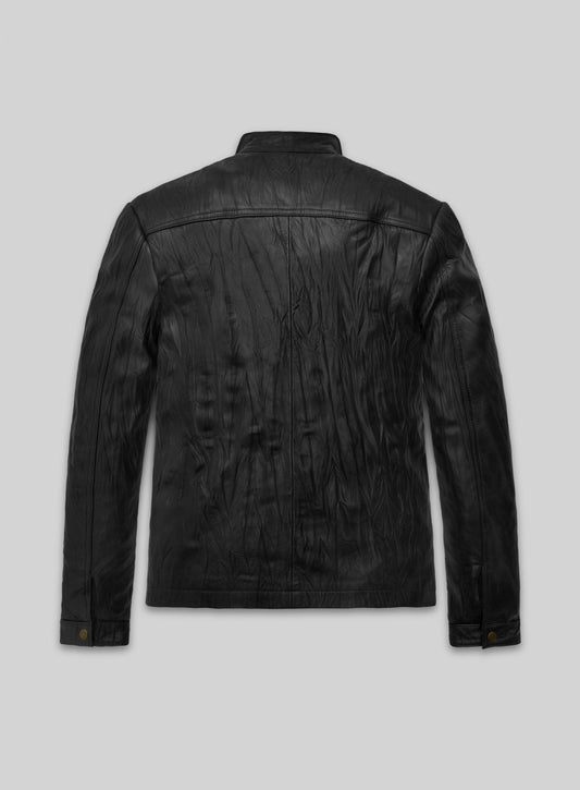 Zac Efron 17 Again Black Leather Jacket – back view