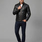Zac Efron Baywatch Black Leather Jacket – full product view