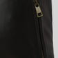 Zac Efron Baywatch Black Leather Jacket – close-up and worn views