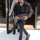 Zayn Malik New York Black Bomber Leather Jacket – celebrity inspiration look